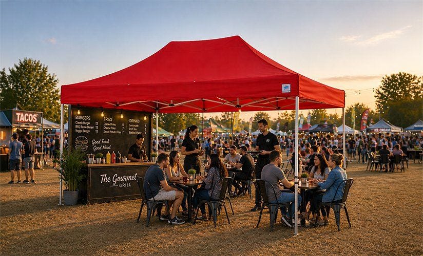 Best Canopy Tents for Food Vendors: Sizes, Setup Tips & Health Code Basics