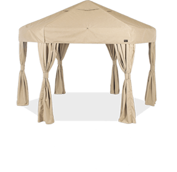 Bungalow 15-foot Hex cabana